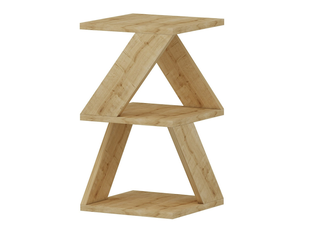 Table d'appoint en bois "Albeni" - 30 x 30 x 50 cm - Chêne Saphir