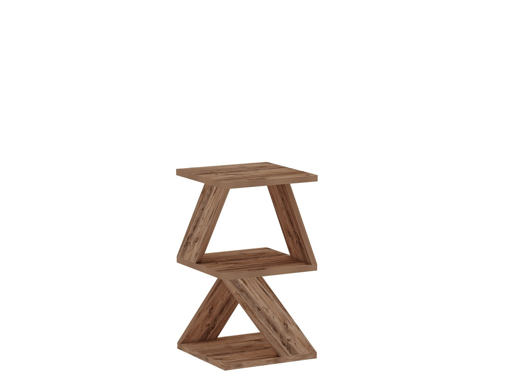 Table d'appoint en bois "Albeni" - 29 x 29 x 54 cm - Pin atlantique