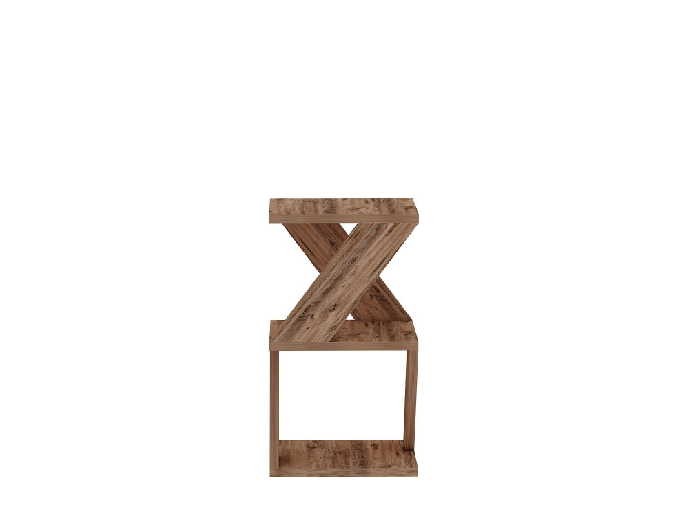 Table d'appoint en bois "Albeni" - 29 x 29 x 54 cm - Pin atlantique