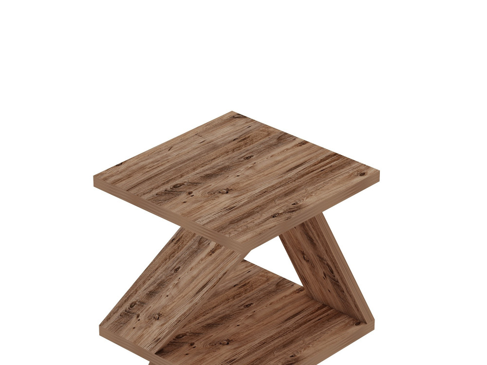 Table d'appoint en bois "Albeni" - 29 x 29 x 54 cm - Pin atlantique