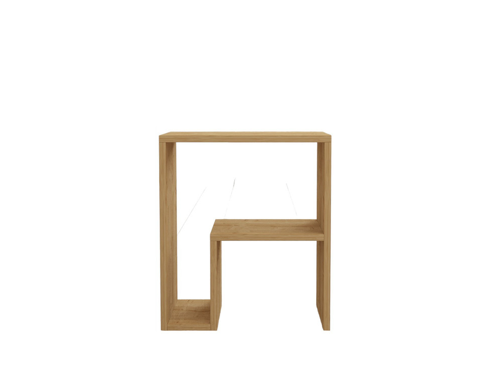 Table d'Appoint en bois "Yepa" - 45 x 29 x 51 cm - Chêne Saphir