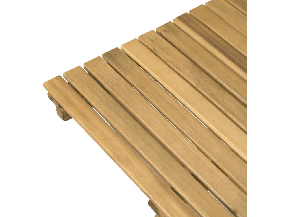 Ensemble table et chaises de jardin "Aldo" en bois - 2 places - Marron