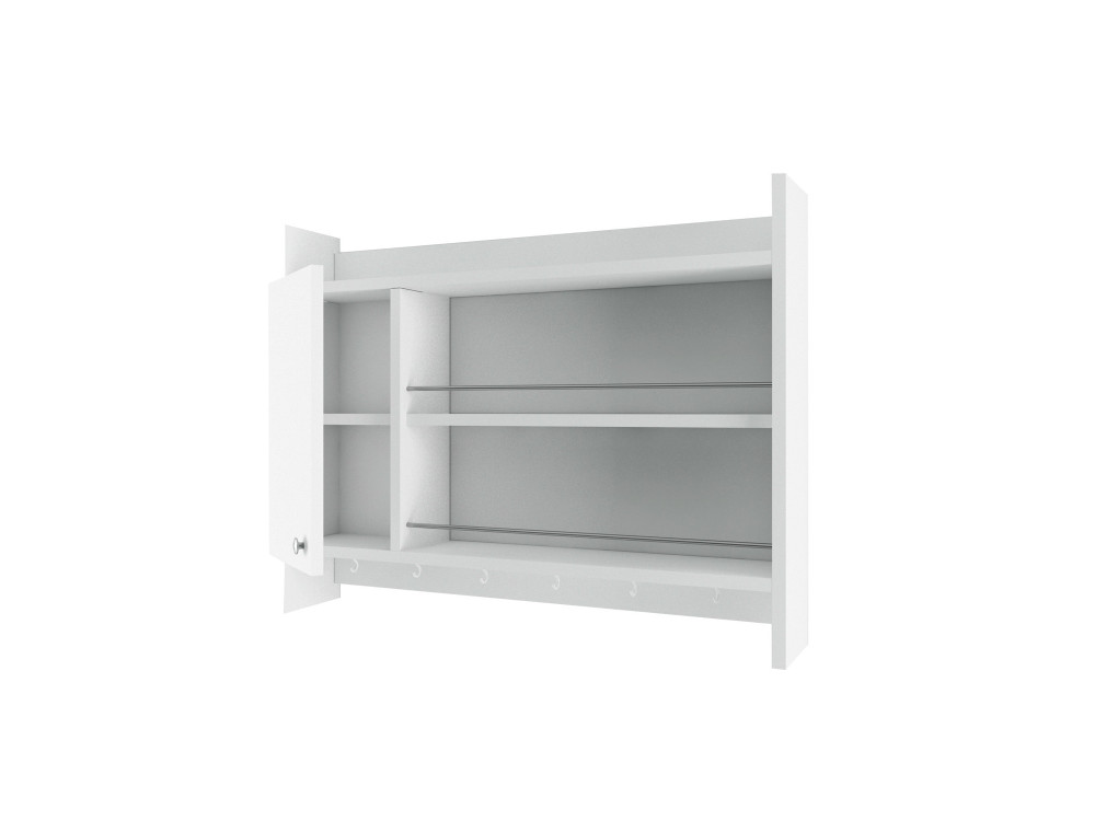 Etagère de cuisine en bois "Knerr" - 85 x 13 x 65 cm - Blanc