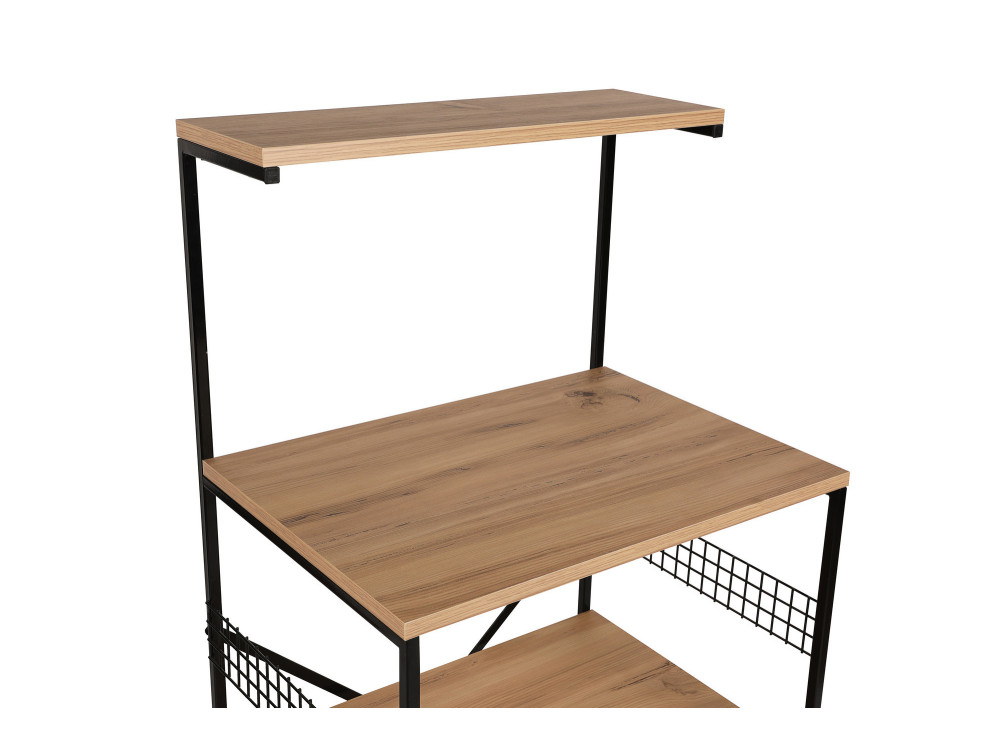 Meuble multi-usages en bois "Anemon" - 60 x 45 x 124 cm - Marron