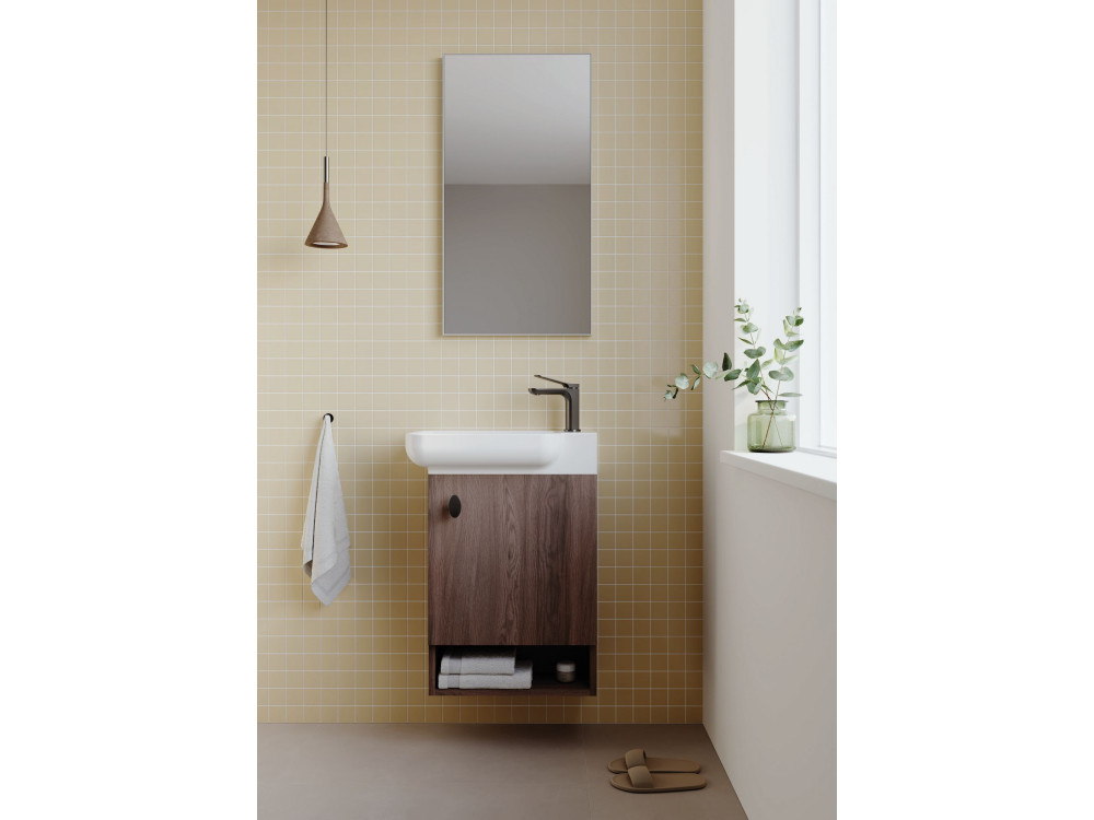 Miroir Décoratif en Bois "Begonya 45" -  cm - Chrome