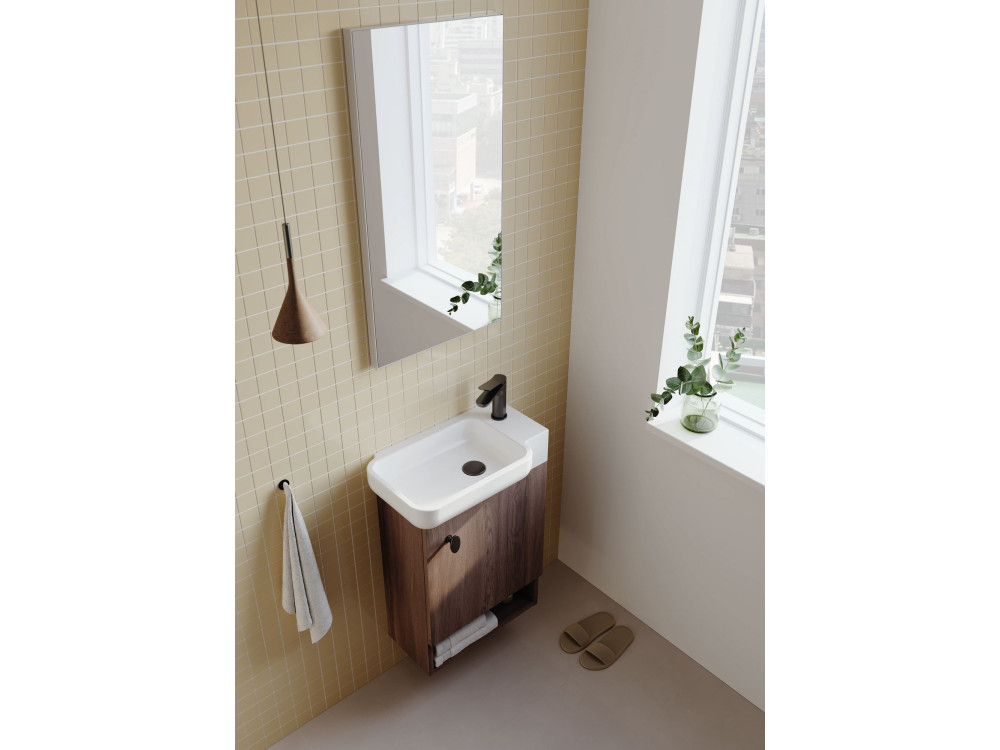 Miroir Décoratif en Bois "Begonya 45" -  cm - Chrome