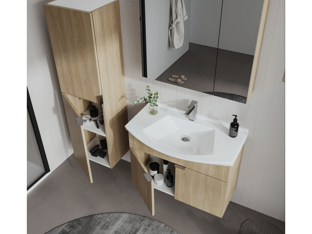 Meuble Vasque "Purus 80" - 80 x 50 x 58 cm - Sonomo Oak