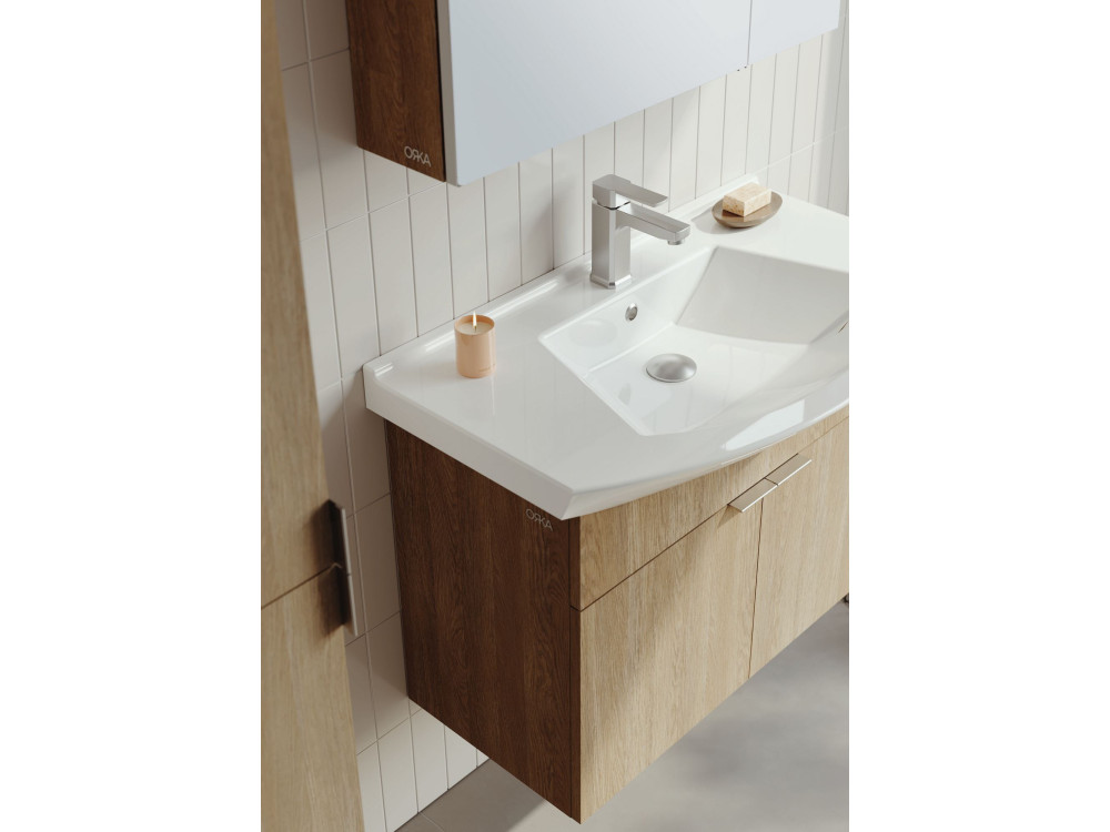 Meuble Vasque "Purus 80" - 80 x 50 x 58 cm - Sonomo Oak