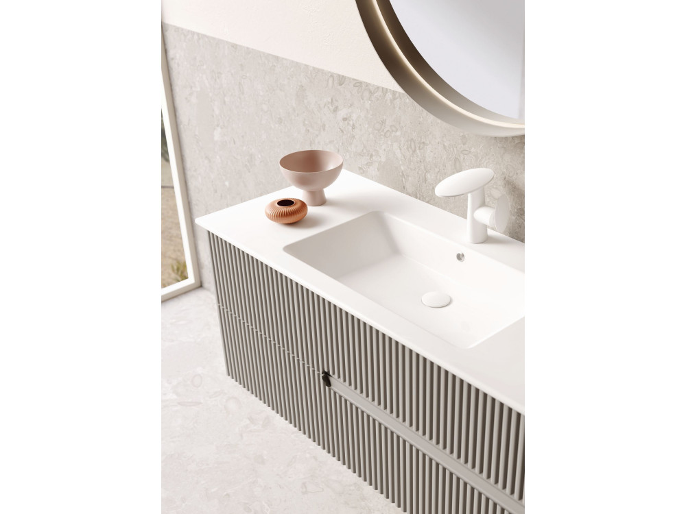 Meuble Vasque "Moonlight 120" - 121 x 51 x 51 cm - Matte Mink