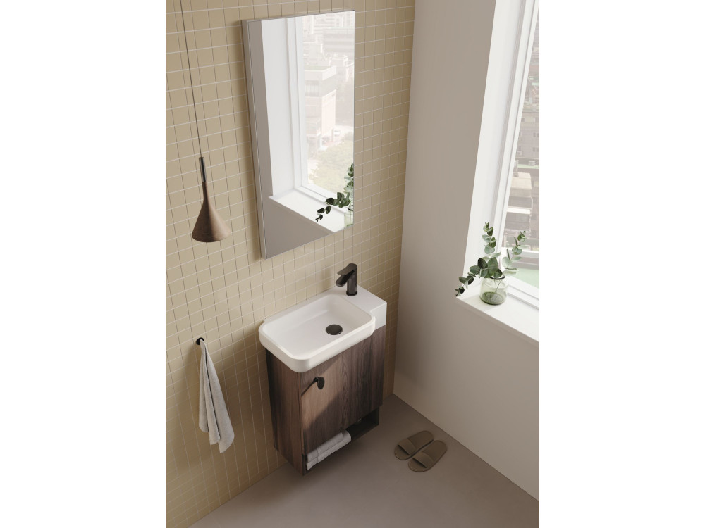 Meuble Vasque "Begonya 55" - 53 x 33 x 75 cm - Dark Walnut