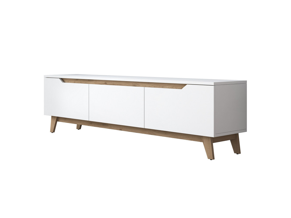 Meuble TV en bois "Digi" - 180 x 35 x 48 cm - Beige