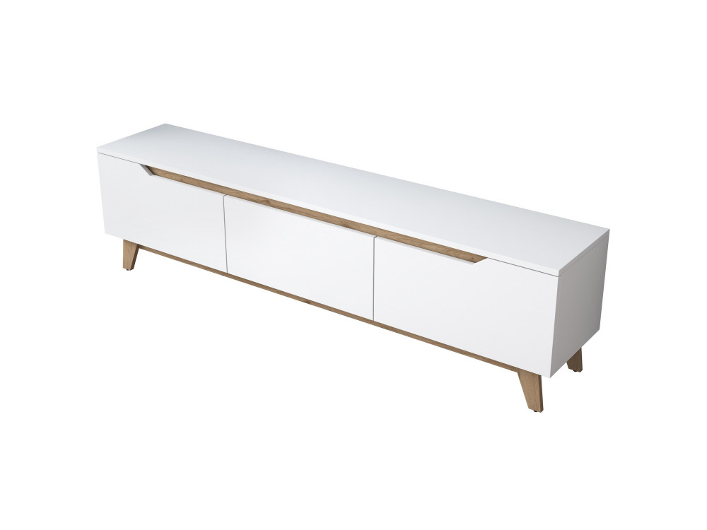 Meuble TV en bois "Digi" - 180 x 35 x 48 cm - Beige
