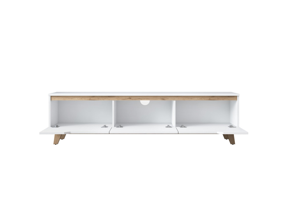 Meuble TV en bois "Digi" - 180 x 35 x 48 cm - Beige
