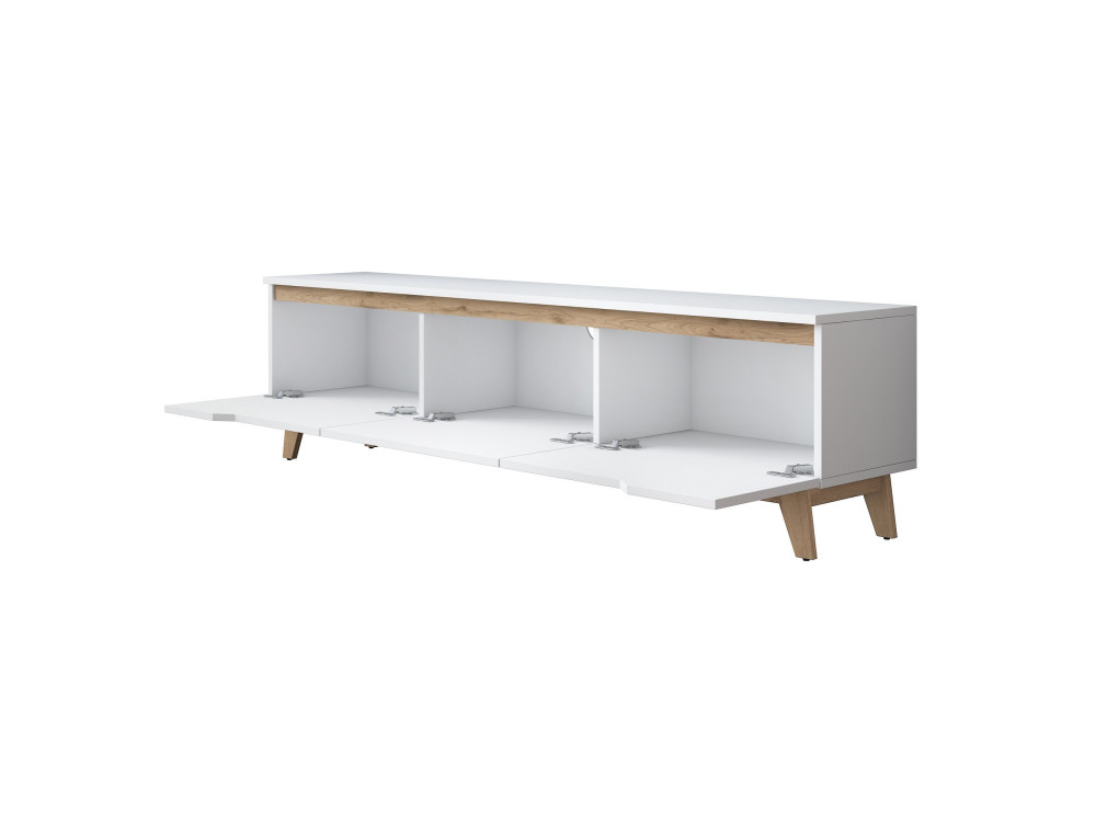 Meuble TV en bois "Digi" - 180 x 35 x 48 cm - Beige
