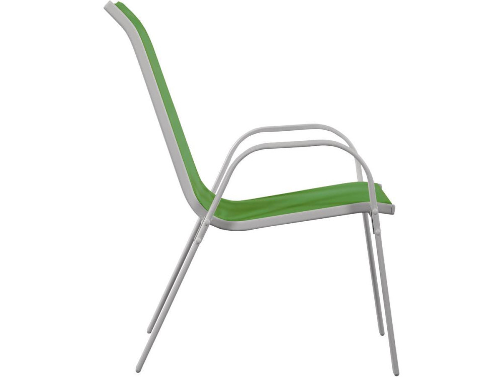 Table et chaises de jardin en textilène "Cordoba" - Phoenix - 6 places - Vert