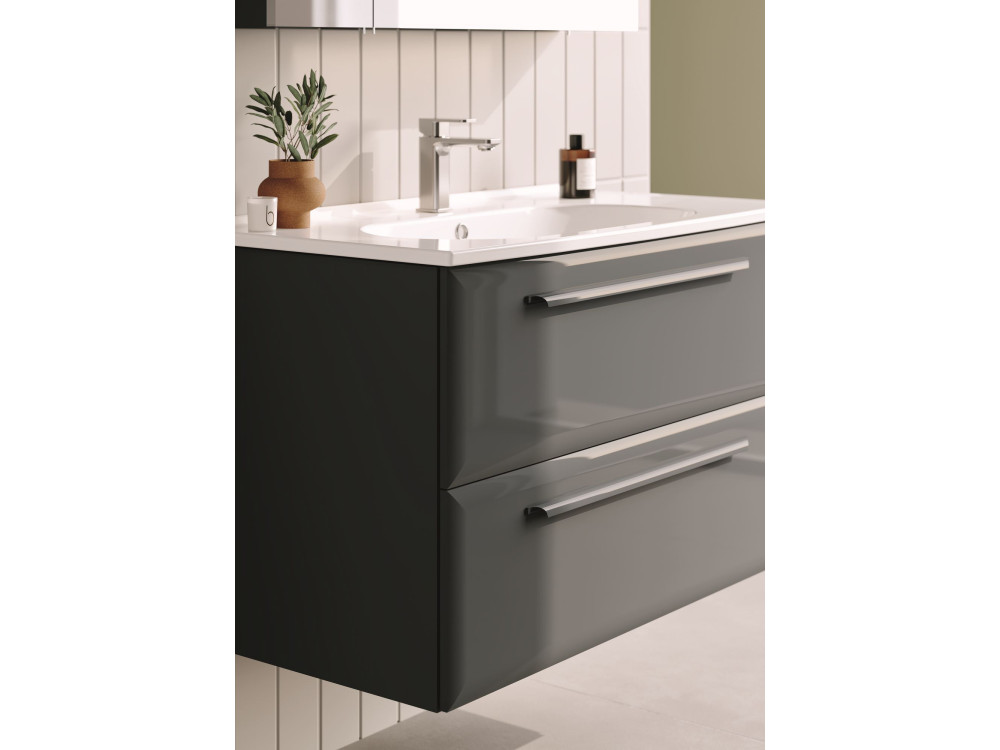 Meuble Vasque "Nuvola 100 v2" - 100 x 50 x 62 cm - Anthracite