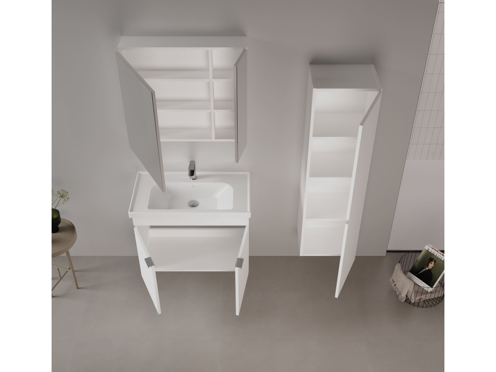 Meuble Vasque "Desna 80" - 80 x 45 x 58 cm - Matte White