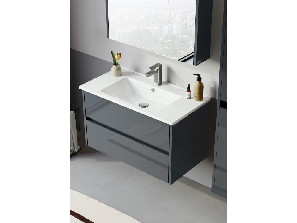 Meuble Vasque "Arno 85" - 85 x 45 x 52 cm - Anthracite