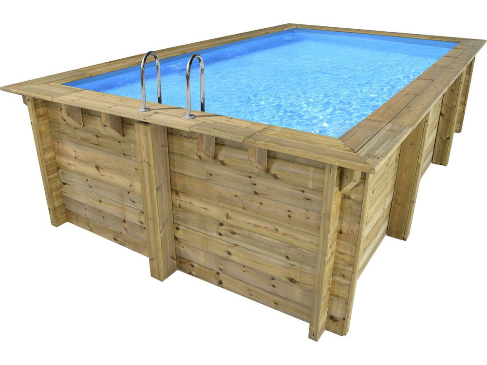 Piscine bois rectangle " Aruba 140  "- 5.00 x 3.00 x 1.38 m