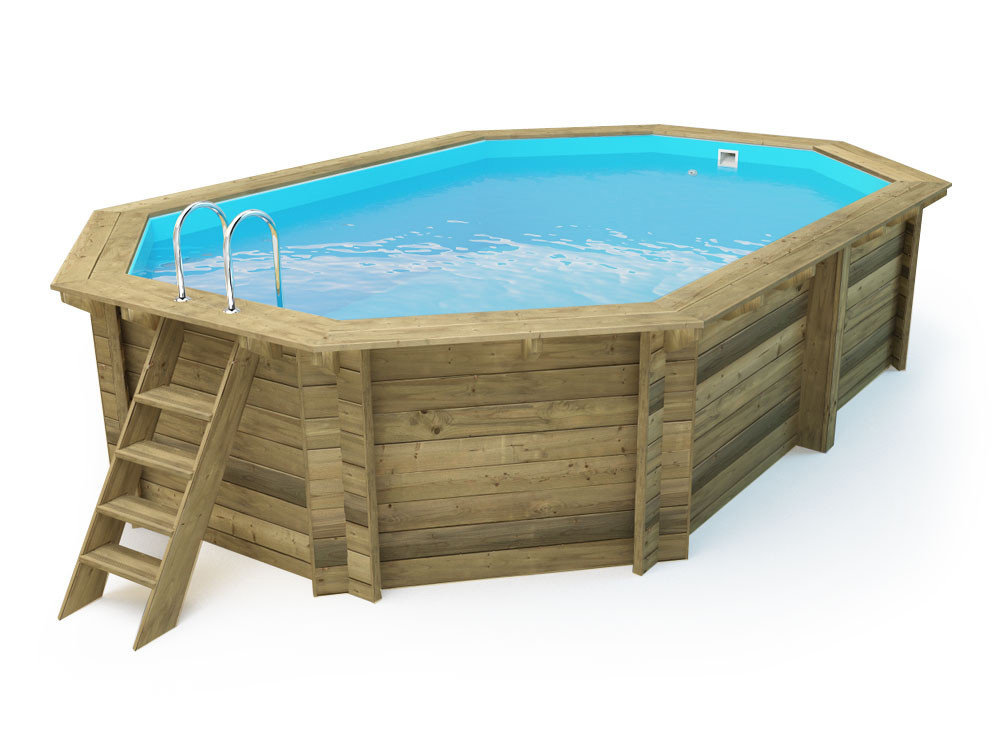 Piscine bois " Miami 130 " - 4.86 x 3.36 x 1.30 m