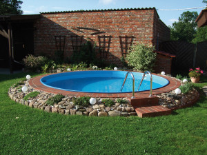 Kit piscine acier ronde  enterrées - Ø 4.50 x 1.20 m