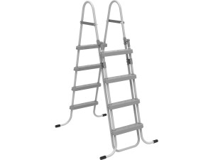 Escalier de piscine avec système de sécurité enfant "Milo" - Gris