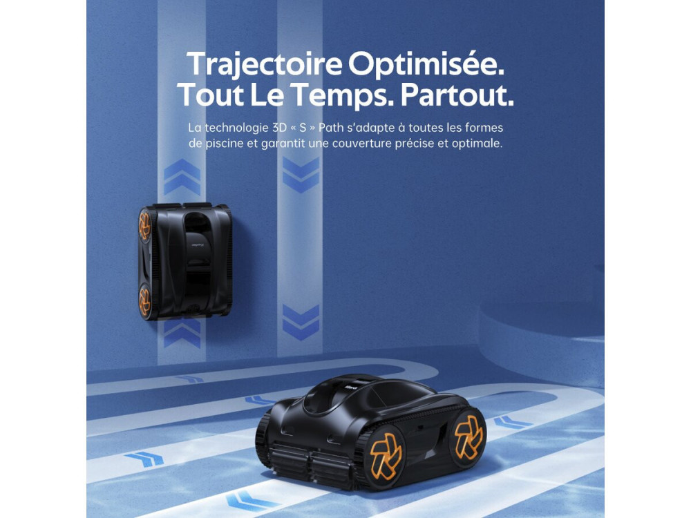 Robot piscine électrique sans fil - fond paroi et ligne d'eau - K25
