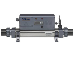 Réchauffeur électrique "Vulcan Digital" - 29 x 24 x 64.5 cm - 9 kW triphasé - Gris