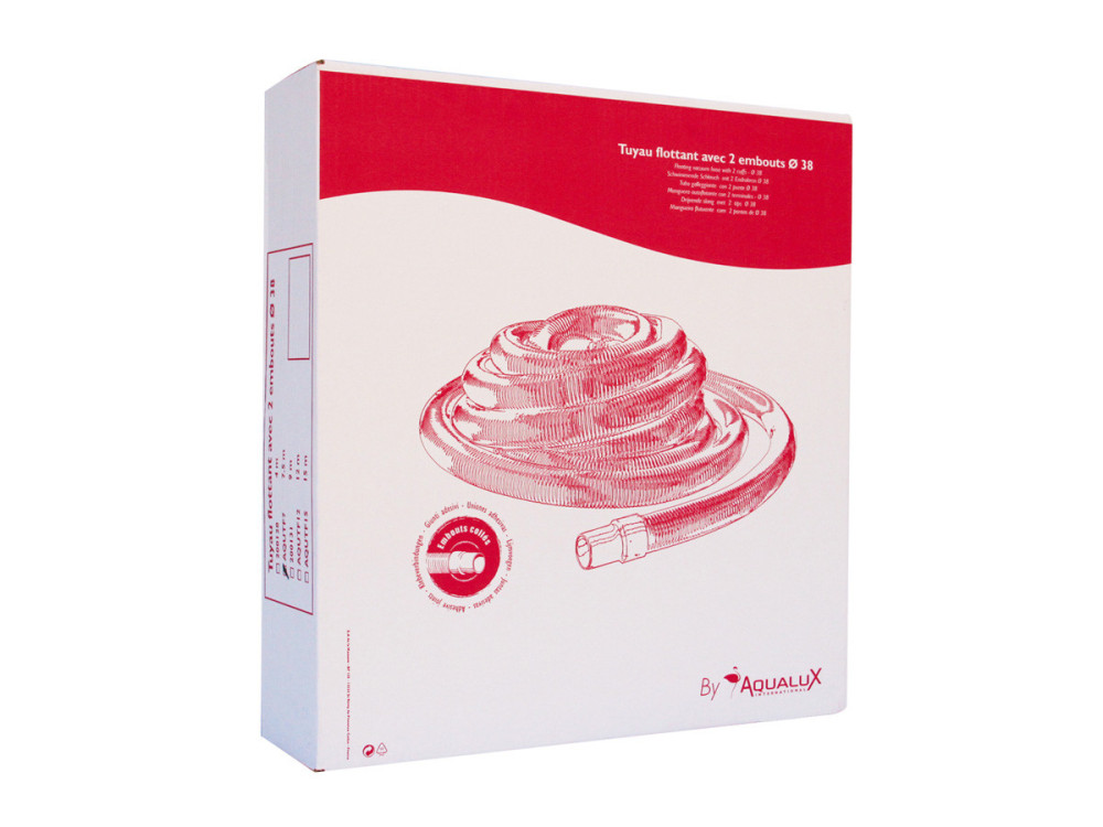Tuyau flottant 2 embouts pré-découpé - 4 m, Ø 38 mm