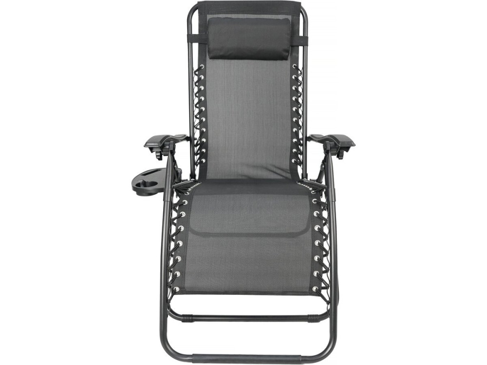 Fauteuil de jardin relax zéro gravité "Sintra" - Noir