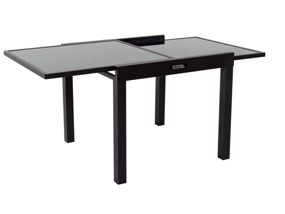 Table de jardin aluminium extensible "Porto 8" - Phoenix - Noir