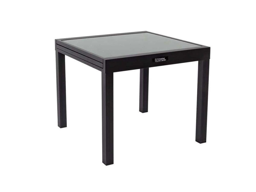 Table de jardin aluminium extensible "Porto 8" - Phoenix - Noir