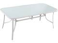 Table de jardin "Cordoba" - Phoenix - 8 places - Argenté - Blanc