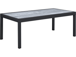 Table jardin en aluminium extensible "Lagos" - 200/320 x 105 x 76 cm - Gris