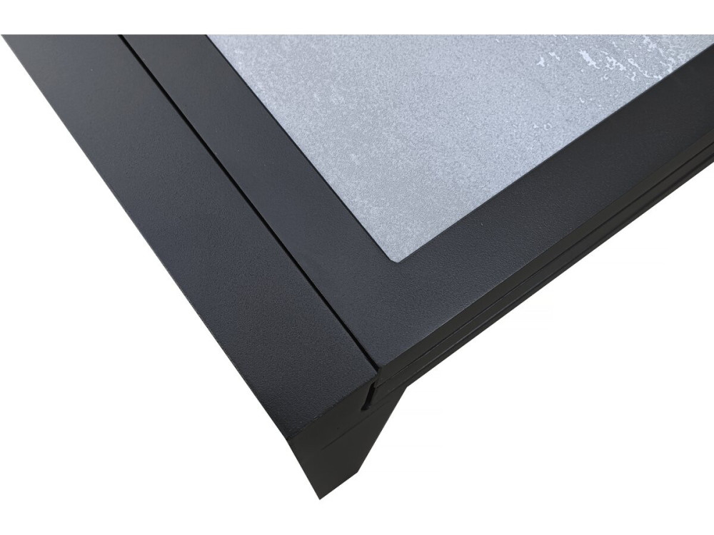 Table jardin en aluminium extensible "Lagos" - 200/320 x 105 x 76 cm - Gris
