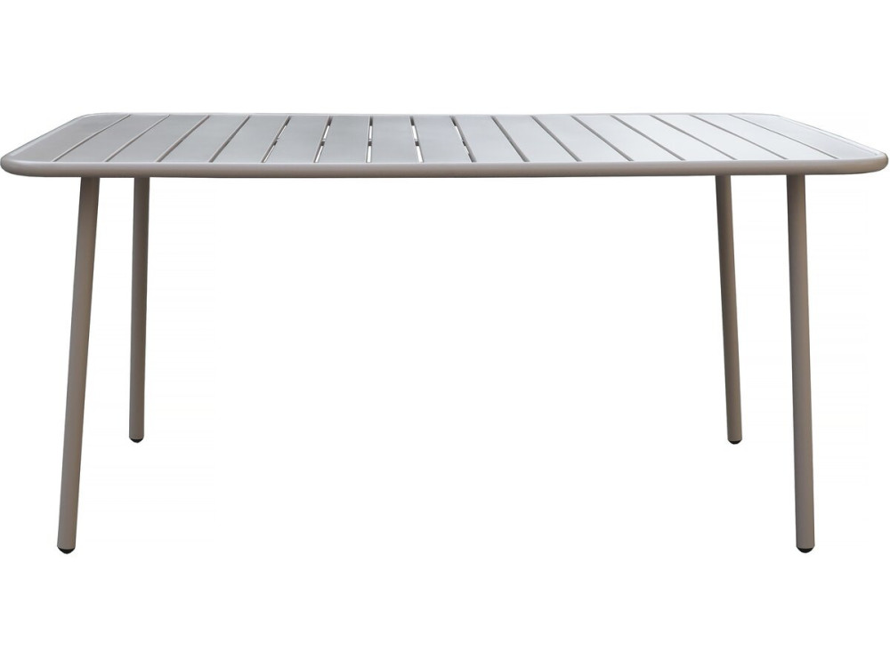 Table jardin en métal "Bilbao" - 150 x 90 x 71 cm - Taupe