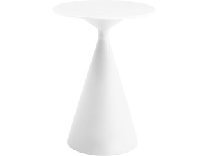 Table haute bistro de jardin ⌀80 cm "Néora" - Blanc