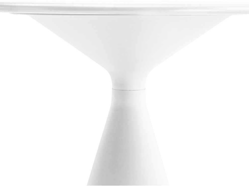 Table haute bistro de jardin ⌀80 cm "Néora" - Blanc