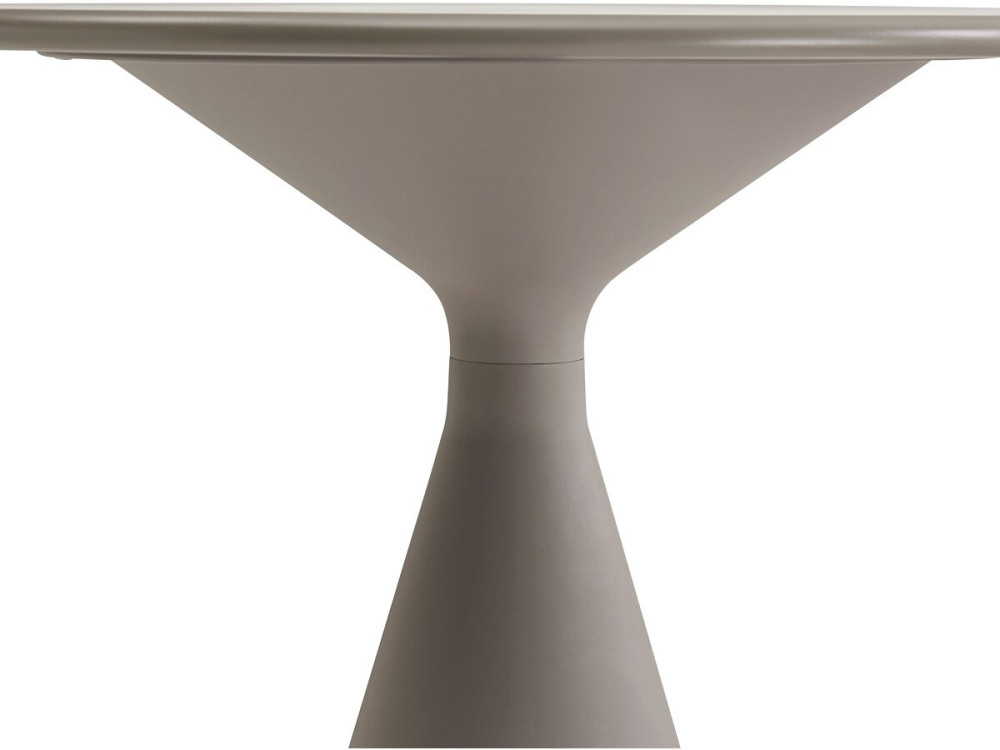 Table haute bistro de jardin ⌀80 cm "Néora" - Taupe