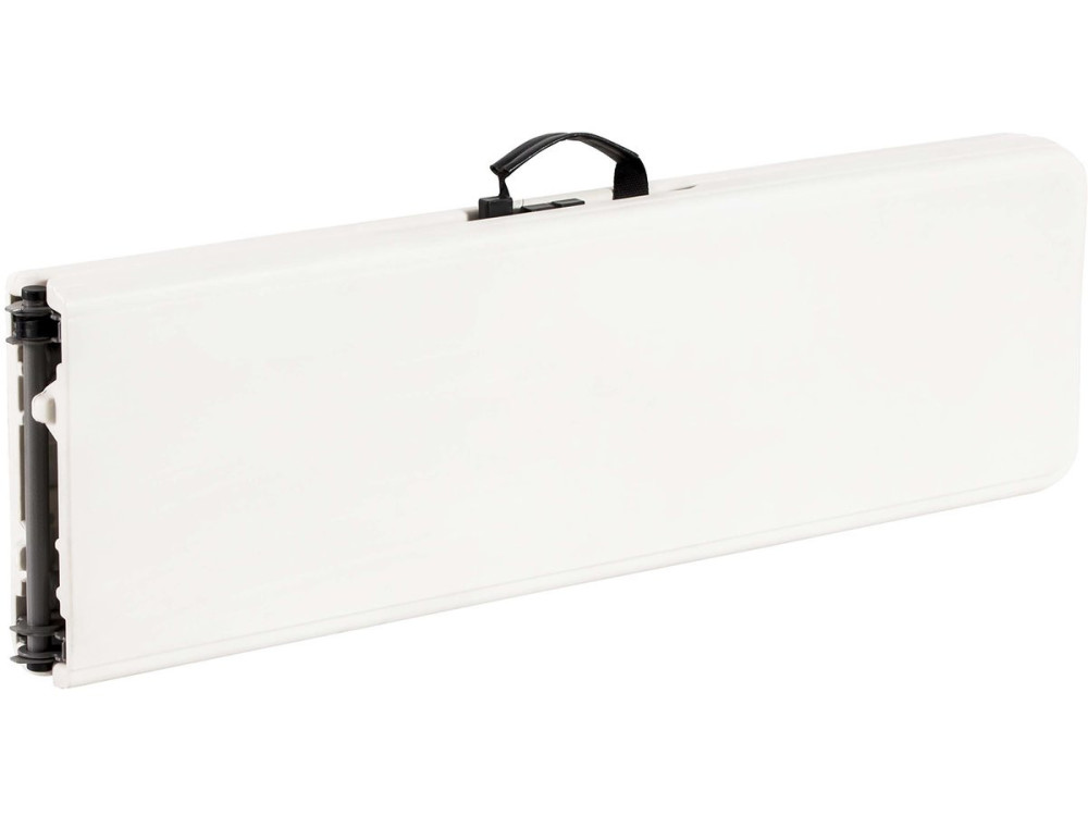 Banc pliant en métal "Foldy" - 183 x 29 x 42 cm - Blanc