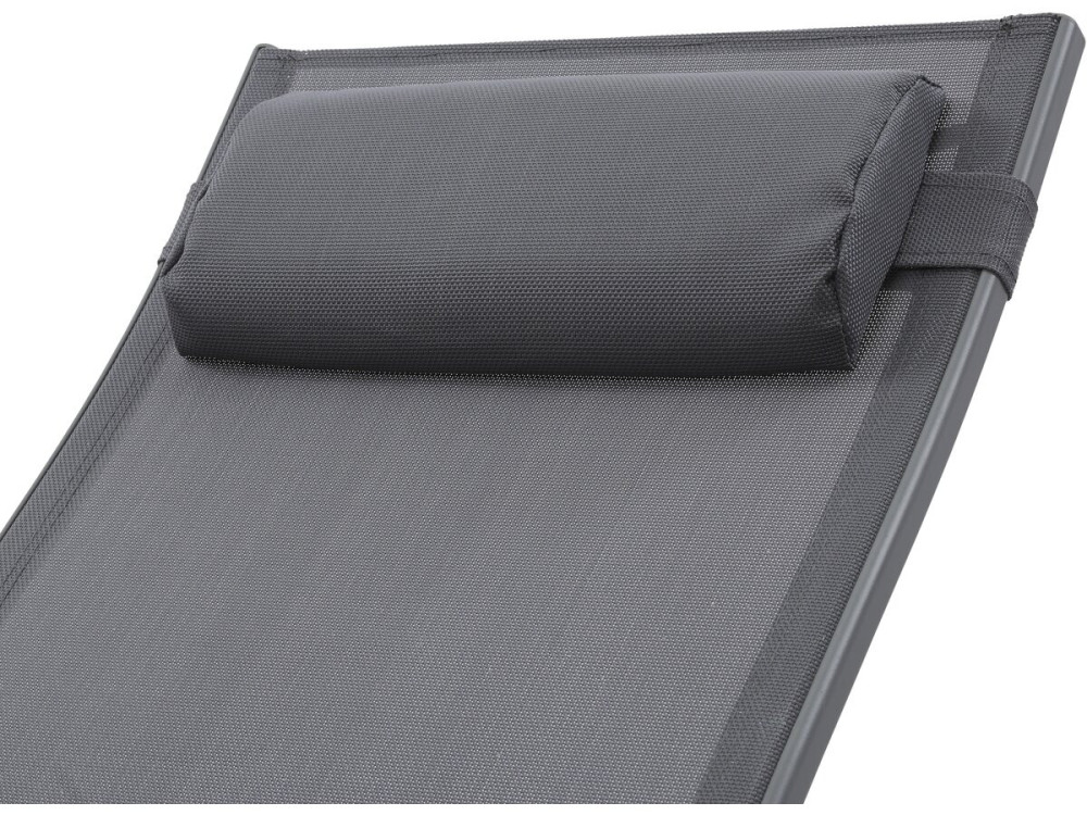 Bain de soleil en aluminium "Beauty" - Phoenix - Gris foncé / Argenté - Lot de 2
