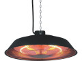 Chauffage électrique suspendu - 1500W - Noir