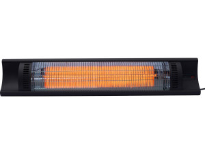 Chauffage électrique radiant en fibre de carbone "Bola" - 2000W - Noir