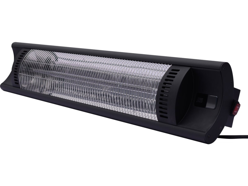 Chauffage électrique radiant en fibre de carbone "Bola" - 2000W - Noir