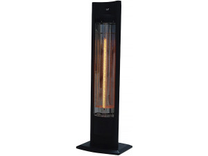 Chauffage électrique radiant "Tornado" - 2000W - Noir