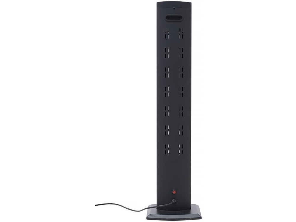 Chauffage électrique radiant "Tornado" - 2000W - Noir