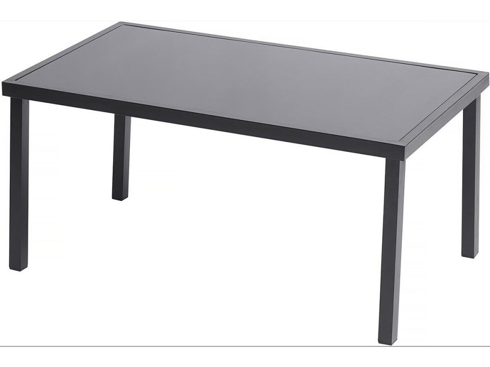 Salon de jardin bas "Lino" - 4 places  - Gris
