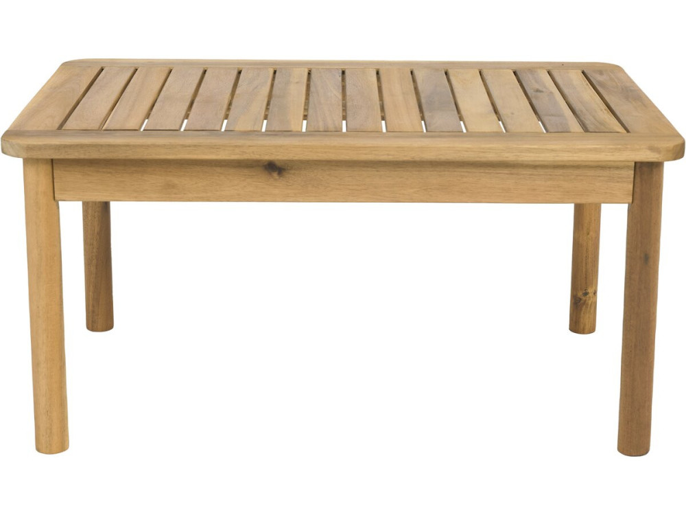 Salon de jardin en bois avec coussins inclus "Milano" - 4 places - Gris