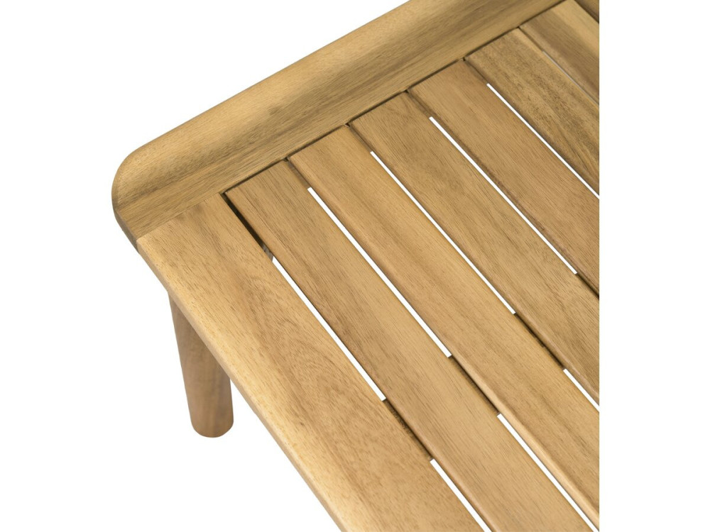 Salon de jardin en bois avec coussins inclus "Milano" - 4 places - Gris