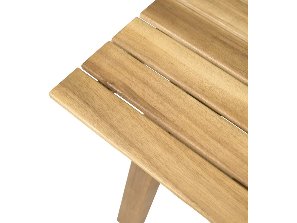 Salon de jardin en bois avec coussins "Beckham" - 4 places - Gris